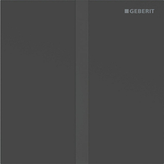 Geberit type 40 urinioir bedieningsplaat - batterij - vierkant - matzwart/easy-to-clean