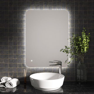 Hotbath Gal Spiegel 80 x 60 cm inclusief indirecte verlichting en spiegelverwarming IP44
