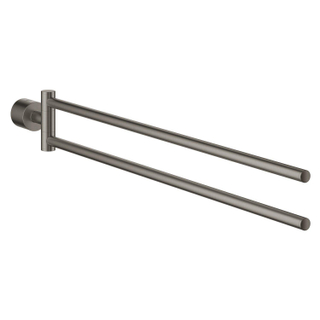 GROHE Atrio Porte-serviettes - 48,9 cm - double - pivotant - graphite dur brossé