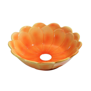 Best Design flower-orange Vasque à poser - diamètre 40cm - Orange