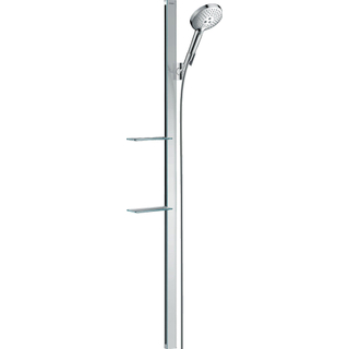 Hansgrohe Raindance Select S Unica Ensemble de douche - barre coulissante - douchette Raindance Select S 120 3 jets - porte-savon - 150cm - flexible de douche 160cm - chrome