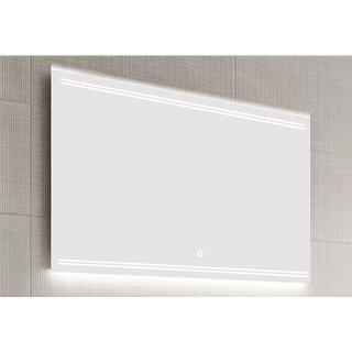 HR Badmeubelen Zeta spiegel 150x70cm met LED indirecte verlichting boven onder, sensor 3 standen en verwarming