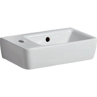 Geberit Renova Compact fontein compact met kraangat links met overloop 40x25x15cm wit