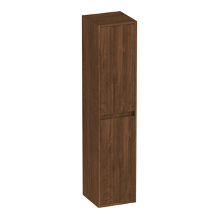 BRAUER Adore Wavy armoire haute 160 avec 2 portes sans poignée ouvrant à gauche ou à droite Forest Cacao