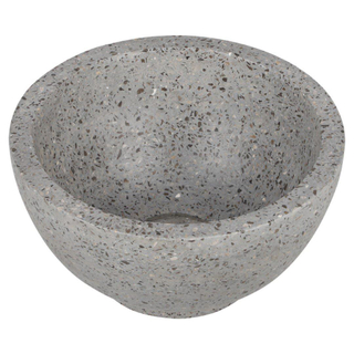 Differnz River waskom - 23x23x12cm - terrazzo grijs/grof