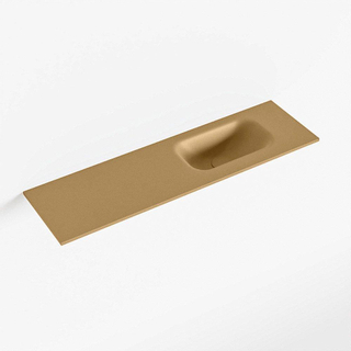 Mondiaz EDEN Fontein - 80x23x0.9cm - wasbak Rechts - zonder kraangaten - voor toiletmeubel - Solid surface - Oro