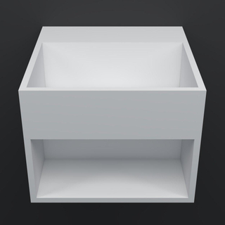 Arcqua Crosstone Lavabo Raf 32x32x25cm solid surface mat blanc