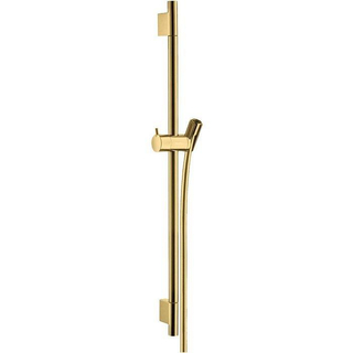 Hansgrohe Unica UnicaS Puro barre de douche coulissante 65cm avec flexible de douche Isiflex`B 160cm polished gold