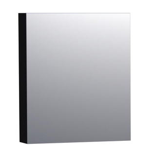 BRAUER Dual Spiegelkast - 60x70x15cm - 1 linksdraaiende spiegeldeur - MDF - mat zwart