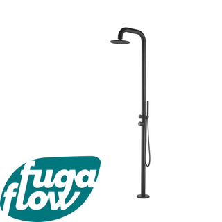 FugaFlow Eccelente Sobrado Badkamer Deluxe Vrijstaande Buitendouche - RVS 316 - handdouche - regendouche - mat zwart