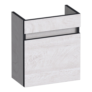 BRAUER Joy Edge fonteinonderkast - 40x45x22cm - met 1 deur greeploos rechtsdraaiend Forest Seashell