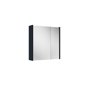 Adema Prime Spiegelkast - 60x63x16cm - inclusief zijpanelen - mat marine blauw