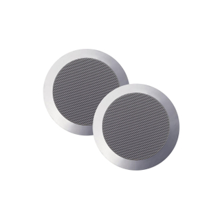 Aquasound Twist twist speakerset - spatwaterdicht - 45 watt - kleur mat chroom (afm. 135 x 43 mm) -