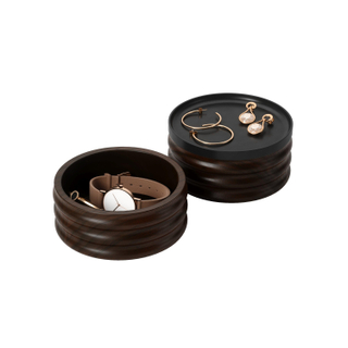 Umbra Tesora Boîte à bijoux - 13x13x12cm - noir/noyer