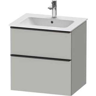 Duravit D-neo Meuble sous vasque 61x46.2x62.5cm 2 tiroirs Gris béton mat