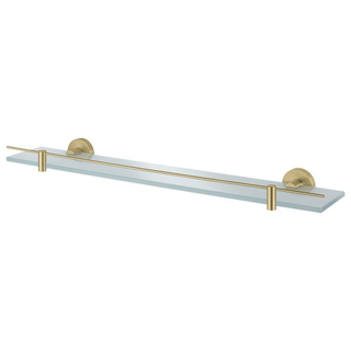 Haceka Kosmos Étagère - 60x12cm - verre - or brossé