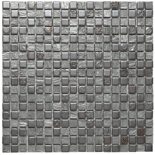 Dune Ceramic Mosaics Mozaiektegel 30x30cm Zoe 8mm Mat/glans Grijs - per stuk