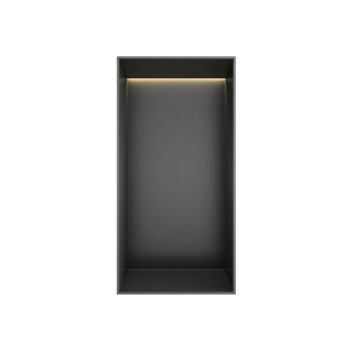 Hotbath &MORE Inbouwbox of inbouwnis - 30x15x10 - frameless + LED - Geborsteld gunmetal PVD