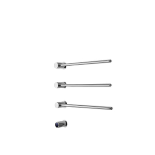 Rosani THREE Radiateur sèche-serviettes électrique - 52x54x13cm - 30watt - chrome