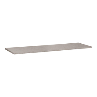 Saniclass Concrete Wastafelblad - 160x46x3cm - zonder kraangat - gecoat beton grijs gemêleerd