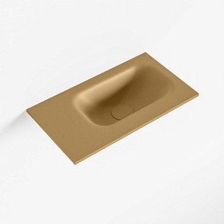 Mondiaz EDEN Plan sous vasque - 40x23x0.9cm - vasque droite - sans trou de robinet - Solid Surface - pour meuble lave-main - Oro