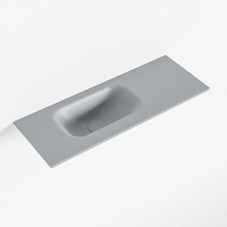Mondiaz EDEN Fontein - 60x23x0.9cm - wasbak Links - zonder kraangaten - voor toiletmeubel - Solid surface - Plata