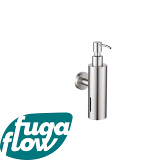 FugaFlow zeepdispenser - wand - rond - geborsteld RVS - Black Friday -