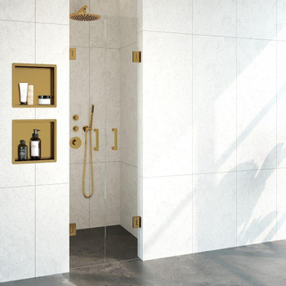 BRAUER Void pendeldeuren helder glas 60x200 incl. glascoating PVD goud geborsteld