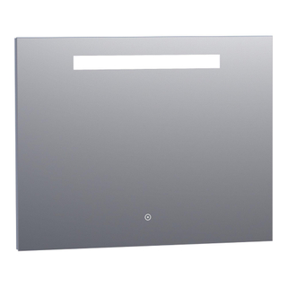 BRAUER Garnet spiegel - 90x70cm - rechthoekig - directe LED-verlichting met dimfunctie en touch-bediening