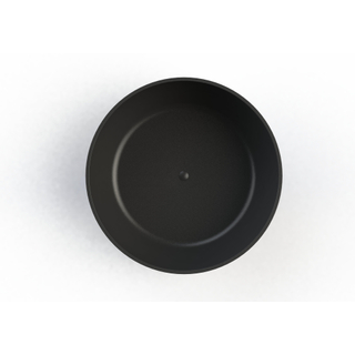 Arcqua Cusco Baignoire îlot ronde 153cm mat noir