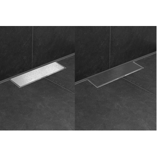Easy drain M-line caniveau de douche 90 cm ensemble complet siphon 30 mm inox