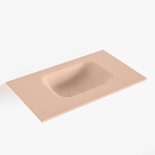 Mondiaz LEX Fontein - 50x30x0.9cm - wasbak Rechts - zonder kraangaten - voor toiletmeubel - Solid surface - Rosee