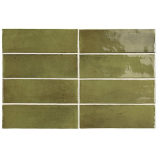 Equipe Cerámicas Premium Koko Voor wandtegel - 15x5cm - 8mm - Groen