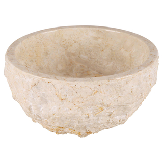 Differnz ASTI Vasque à poser - 38cm - poli pierre naturelle - beige