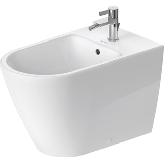Robinet baignoire sur pied Hansgrohe Vivenis avec ensemble de douchette blanc mat