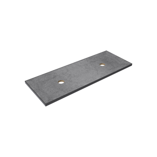 Thebalux Type wastafelblad 120x46cm frame mat zwart Keramiek Petra Grey