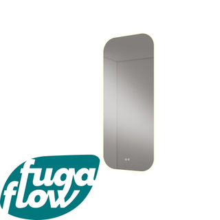 FugaFlow Eccelente Arredo miroir - 120x50x2cm - chauffage et éclairage - arrondi