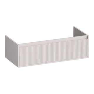 BRAUER Hope Wavy wastafelonderkast 100 1 softclose lade greeploos - 1 sifon uitsparing - mat zand
