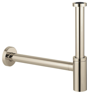 Siphon design GROHE 1 1/4" avec tube mural nickel