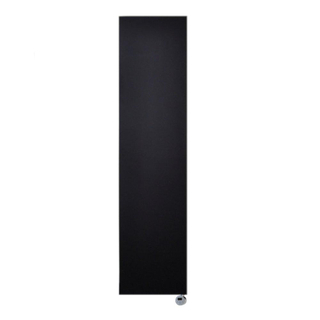 Sanicare Denso Elektrische Radiator - 180x40cm - 948W - design - thermostaat - chroom - rechtsonder - mat zwart