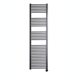 Sanicare Radiateur électrique - 172 x 60cm - thermostat noir en dessous droite - Gunmetal