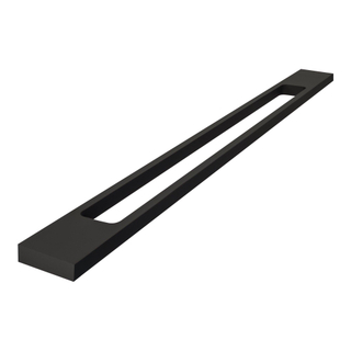 BRAUER Meubelgreep opbouw - 12.8cm - model J - RVS materiaal - mat zwart