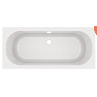 Nemo Go stelli baignoire duo 190x90x48cm 230l blanc acrylique avec piédestal