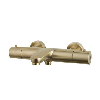 Wiesbaden Caral badkraan thermostatisch 1/2"inch geborsteld messing SHOWROOMMODEL