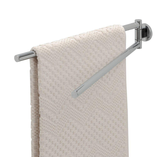 Tiger Noon porte-serviettes - 45cm - double - pivotant - chrome