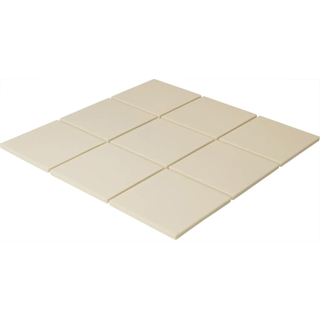 The Mosaic Factory London mozaïektegel - 30x30cm - wand en vloertegel - vierkant - full body - Porselein - mat white (wit)
