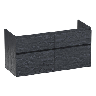 BRAUER Delight wastafelonderkast - 120x46x60cm - 4 softclose lades - greeploos - 2 sifon uitsparingen - Damascus SHOWROOMMODEL