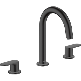 Hansgrohe Vernis Robinet lavabo 166 avec vidage noir mat