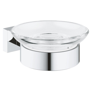 GROHE Essentials Cube Zeepschaal - met houder - wandmontage - chroom