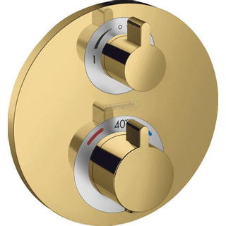 Hansgrohe Ecostat s Ensemble de finition thermostatique pour 2 fonctions polish gold optic